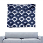 Blue Shibori Print Tapestry