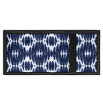 Blue Shibori Print Trifold Wallet