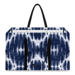 Blue Shibori Print Utility Tote Bag