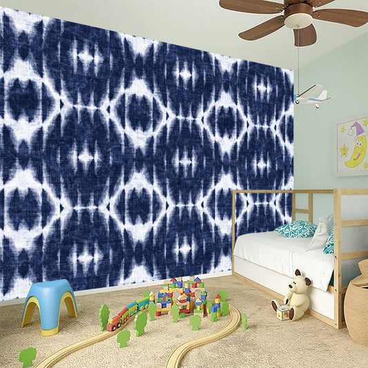 Blue Shibori Print Wall Sticker