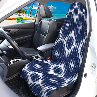 Blue Shibori Print Waterproof Car Seat Cover