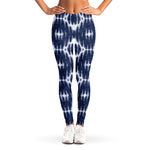 Blue Shibori Print Women's Leggings