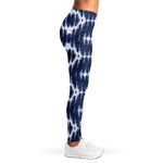 Blue Shibori Print Women's Leggings