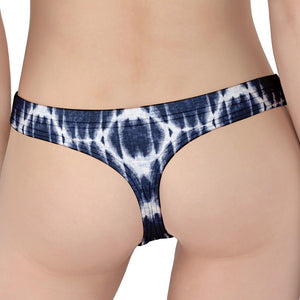 Blue Shibori Print Women's Thong