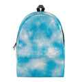 Blue Shibori Tie Dye Print School Backpack