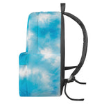 Blue Shibori Tie Dye Print Backpack