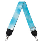 Blue Shibori Tie Dye Print Bag Strap