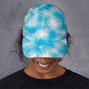 Blue Shibori Tie Dye Print Baseball Cap