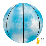 Blue Shibori Tie Dye Print Basketball