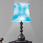 Blue Shibori Tie Dye Print Bell Lamp Shade