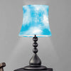 Blue Shibori Tie Dye Print Bell Lamp Shade