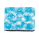 Blue Shibori Tie Dye Print Bifold Wallet