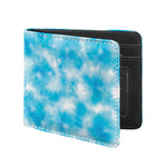 Blue Shibori Tie Dye Print Bifold Wallet