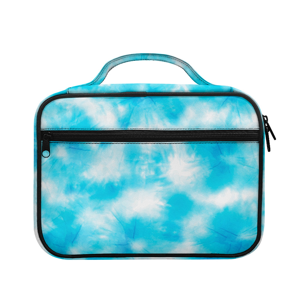 Blue Shibori Tie Dye Print Briefcase Bible Bag