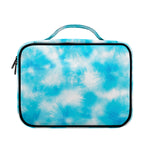 Blue Shibori Tie Dye Print Briefcase Bible Bag