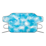 Blue Shibori Tie Dye Print Car Windshield Snow Cover