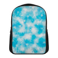 Blue Shibori Tie Dye Print Casual Backpack