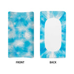 Blue Shibori Tie Dye Print Changing Pad Cover