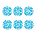 Blue Shibori Tie Dye Print Coaster Set