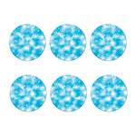 Blue Shibori Tie Dye Print Coaster Set