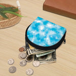 Blue Shibori Tie Dye Print Coin Purse