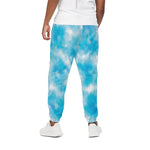 Blue Shibori Tie Dye Print Cotton Pants