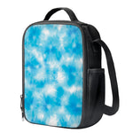 Blue Shibori Tie Dye Print Crossbody Lunch Bag
