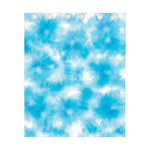 Blue Shibori Tie Dye Print Curtain