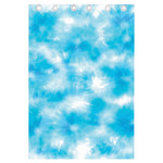 Blue Shibori Tie Dye Print Curtain