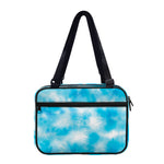 Blue Shibori Tie Dye Print Double Strap Bible Bag