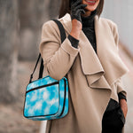 Blue Shibori Tie Dye Print Double Strap Bible Bag