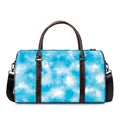 Blue Shibori Tie Dye Print Duffel Bag