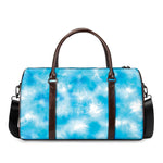 Blue Shibori Tie Dye Print Duffle Bag