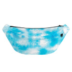Blue Shibori Tie Dye Print Fanny Pack