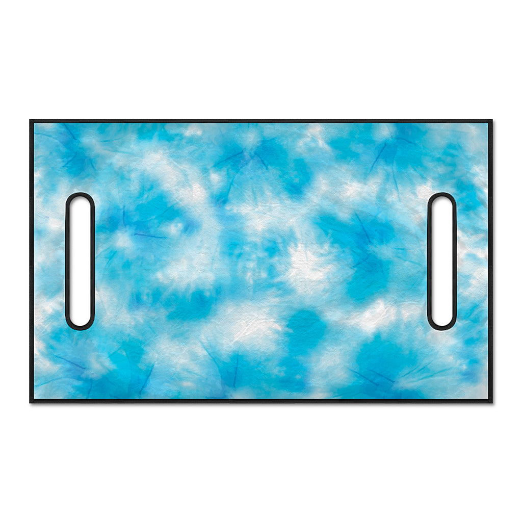 Blue Shibori Tie Dye Print Golf Cart Seat Cover