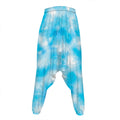 Blue Shibori Tie Dye Print Hammer Pants