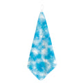 Blue Shibori Tie Dye Print Hand Towel