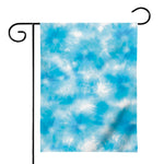 Blue Shibori Tie Dye Print House Flag