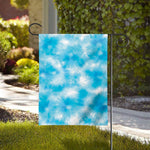 Blue Shibori Tie Dye Print House Flag