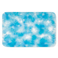 Blue Shibori Tie Dye Print Indoor Door Mat
