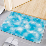 Blue Shibori Tie Dye Print Indoor Door Mat