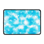 Blue Shibori Tie Dye Print Kitchen Mat