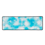 Blue Shibori Tie Dye Print Long Kitchen Mat