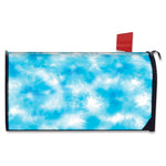 Blue Shibori Tie Dye Print Mailbox Cover