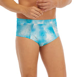 Blue Shibori Tie Dye Print Men's Briefs