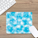 Blue Shibori Tie Dye Print Mouse Pad