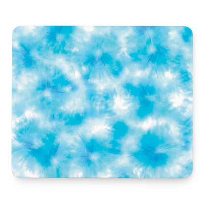 Blue Shibori Tie Dye Print Mouse Pad