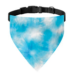 Blue Shibori Tie Dye Print Over The Collar Dog Bandana