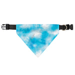 Blue Shibori Tie Dye Print Over The Collar Dog Bandana