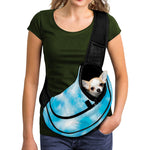Blue Shibori Tie Dye Print Pet Sling Carrier